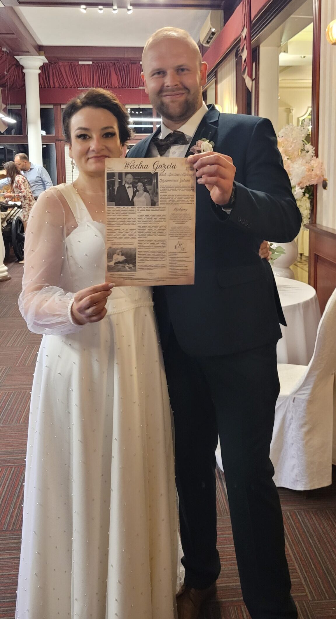 Gazeta weselna Anasatasii i Mariusza