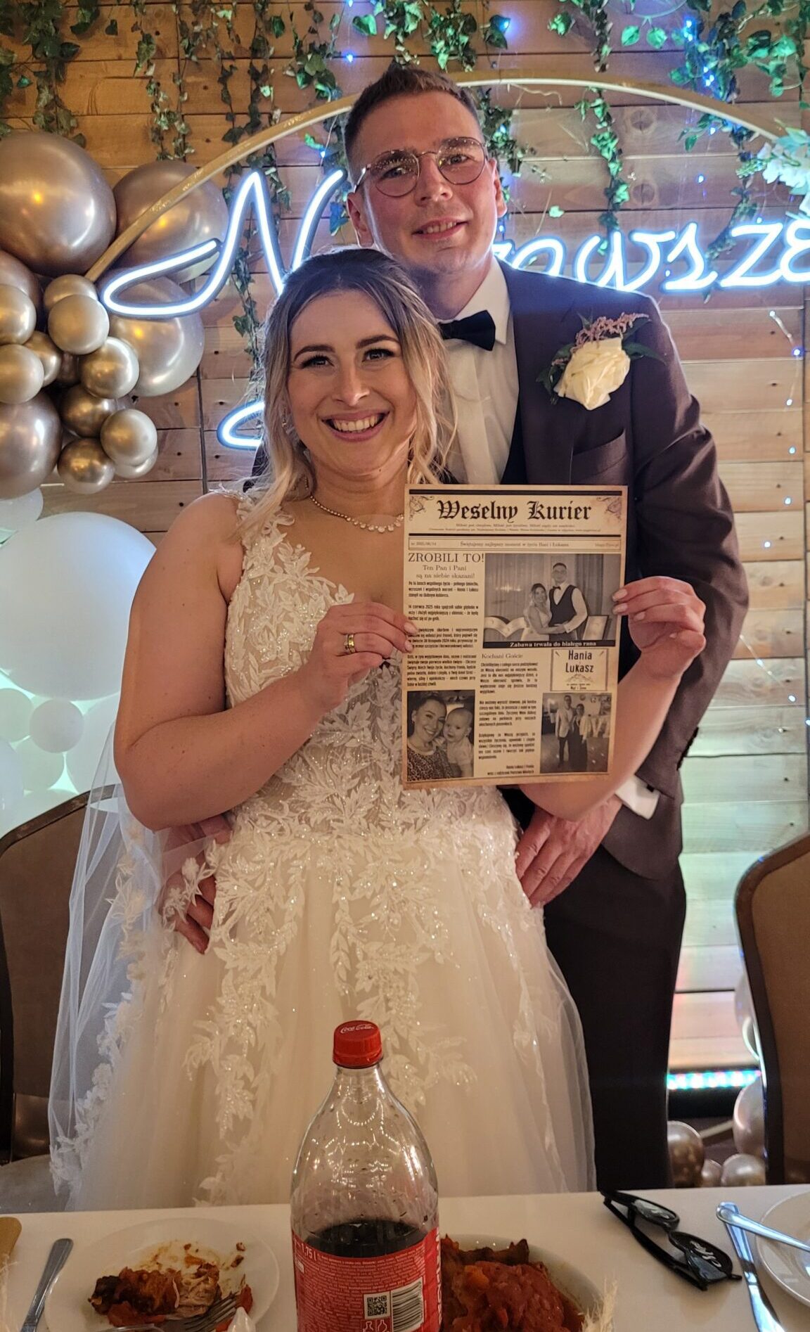Gazeta weselna Hani i Łukasza