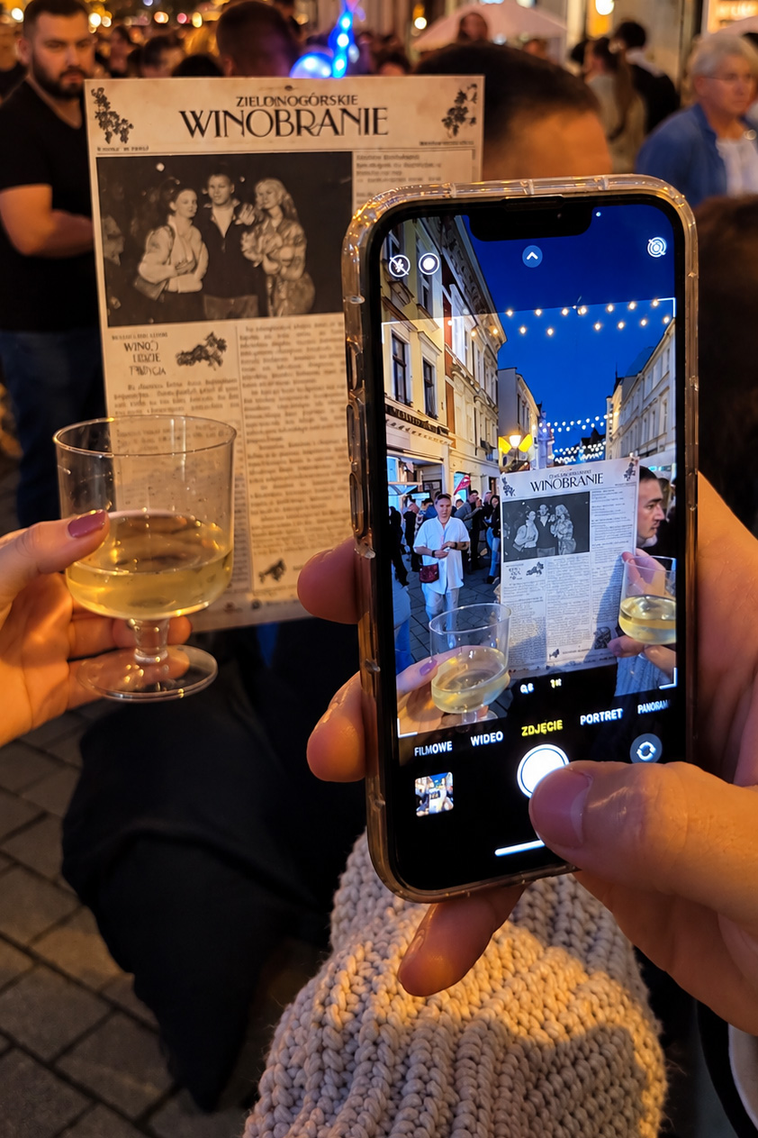 Gazeta natychmiastowa na Winobraniu